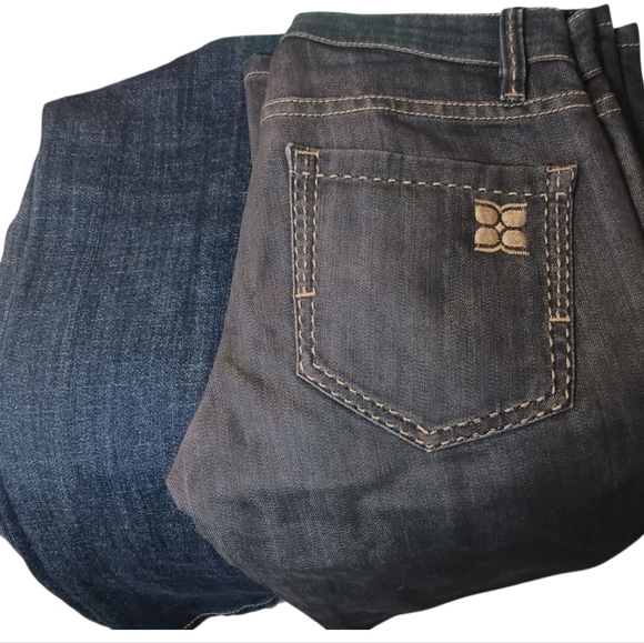 BCBG Maxazria Agnes Bootcut Denim in Lava charcoal gray size 26 - Picture 4 of 12